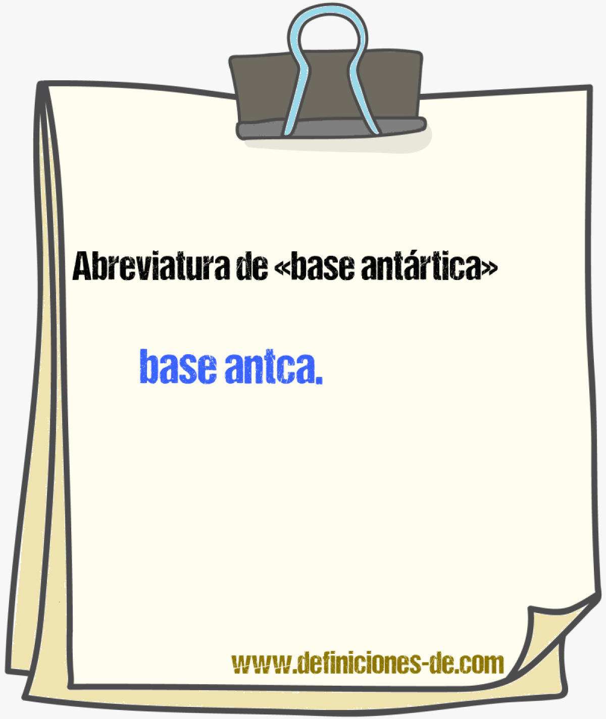 Abreviaturas de base antrtica