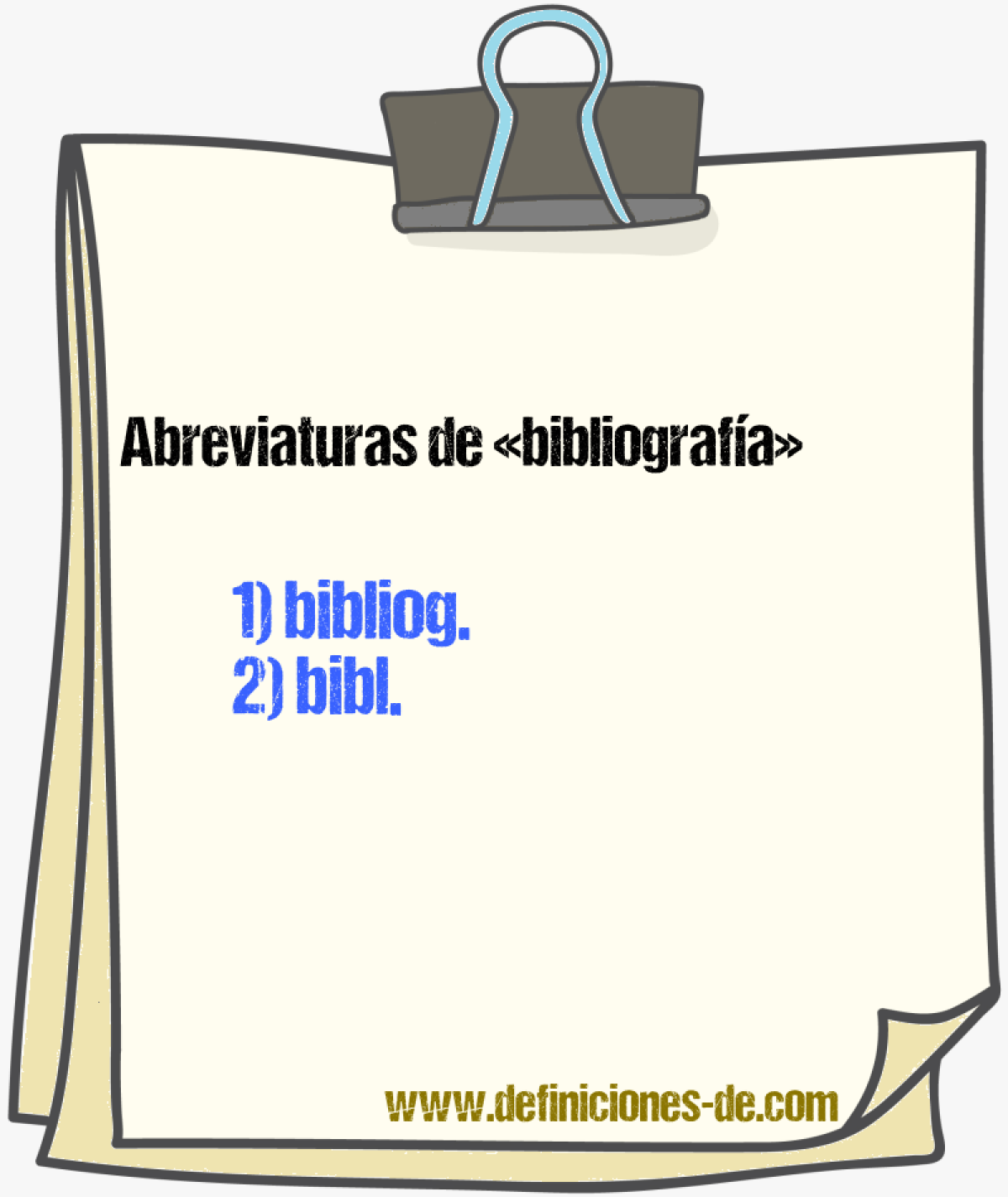 Abreviaturas de bibliografa