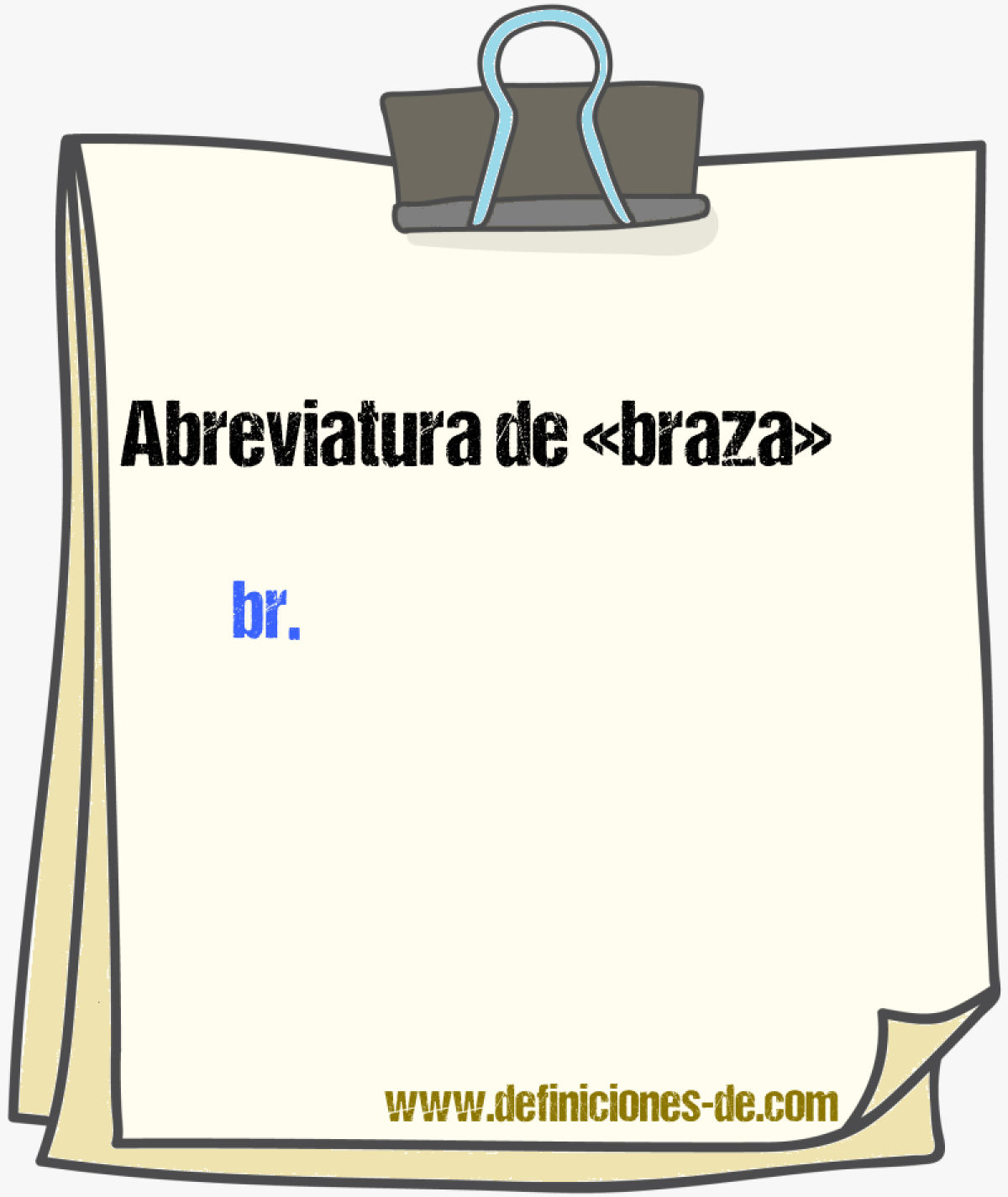 Abreviaturas de braza