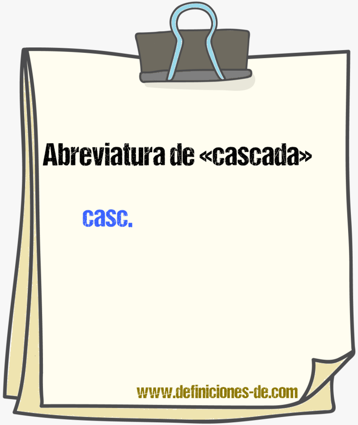 Abreviaturas de cascada