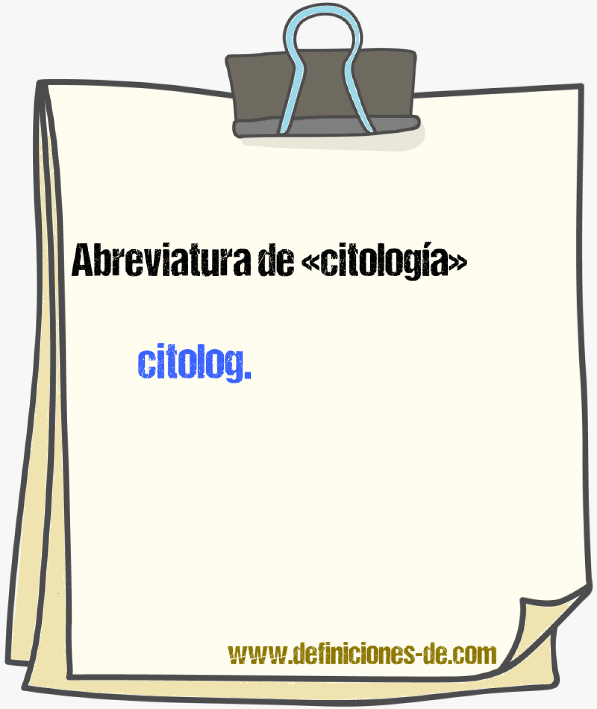 Abreviaturas de citologa