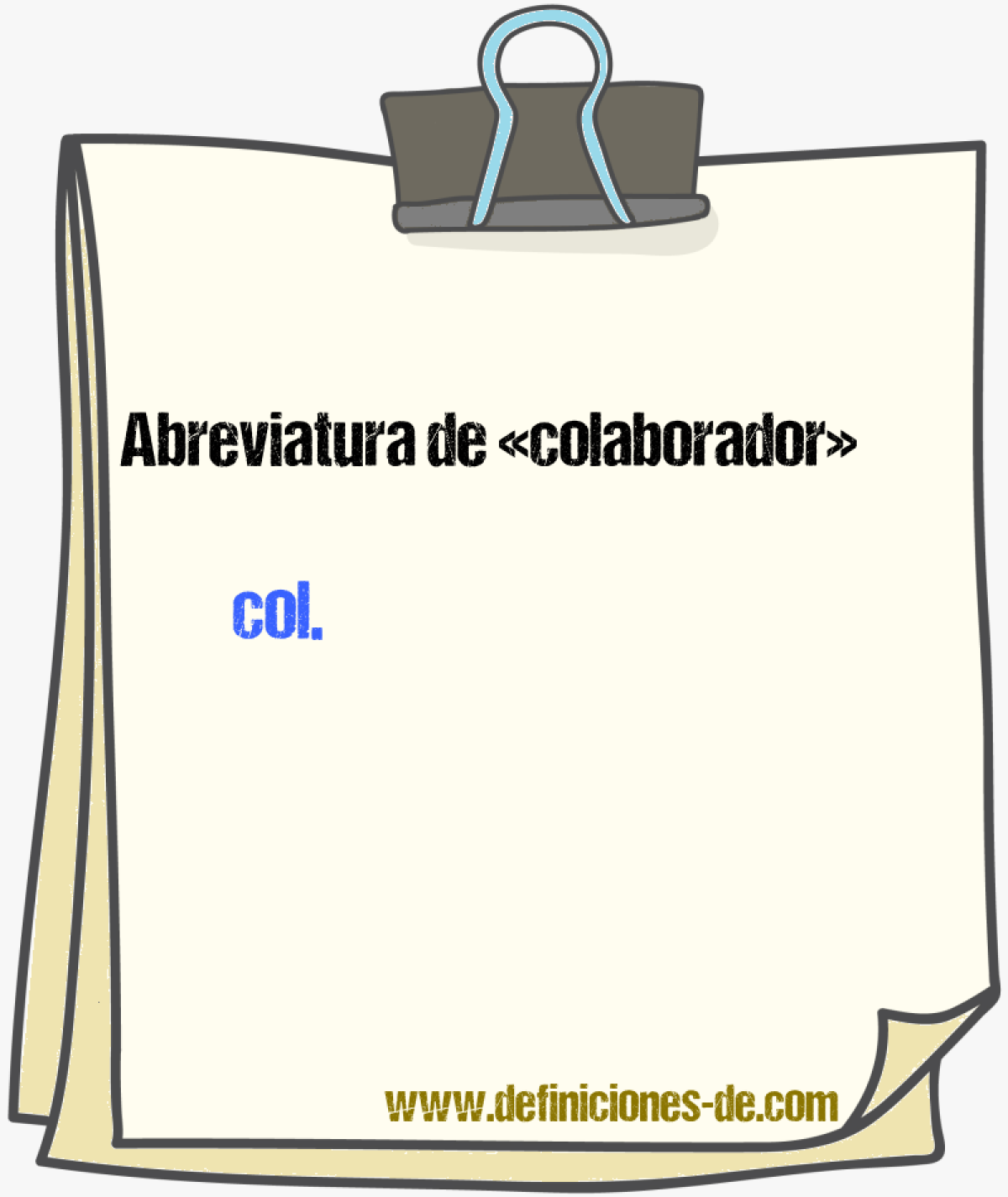 Abreviaturas de colaborador