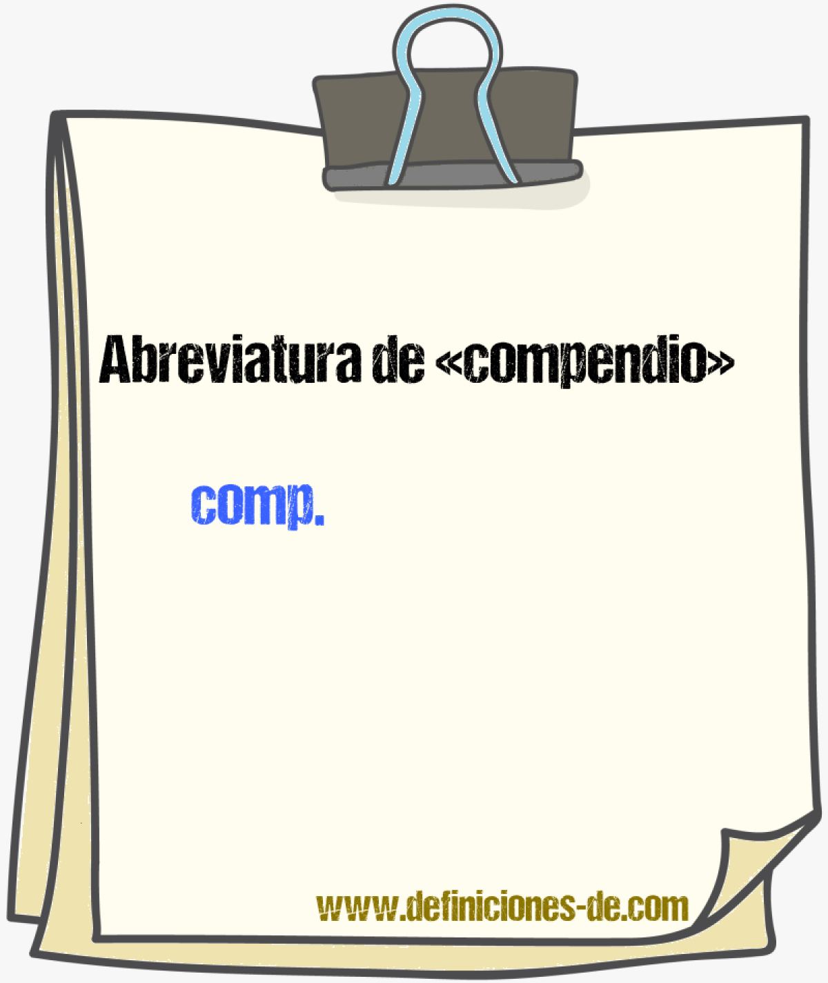 Abreviaturas de compendio