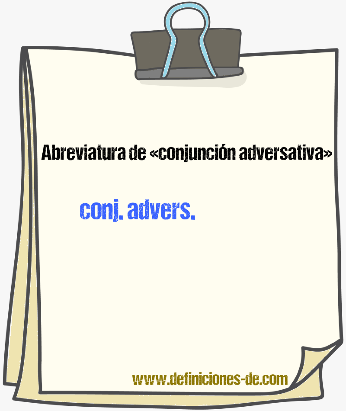 Abreviaturas de conjuncin adversativa