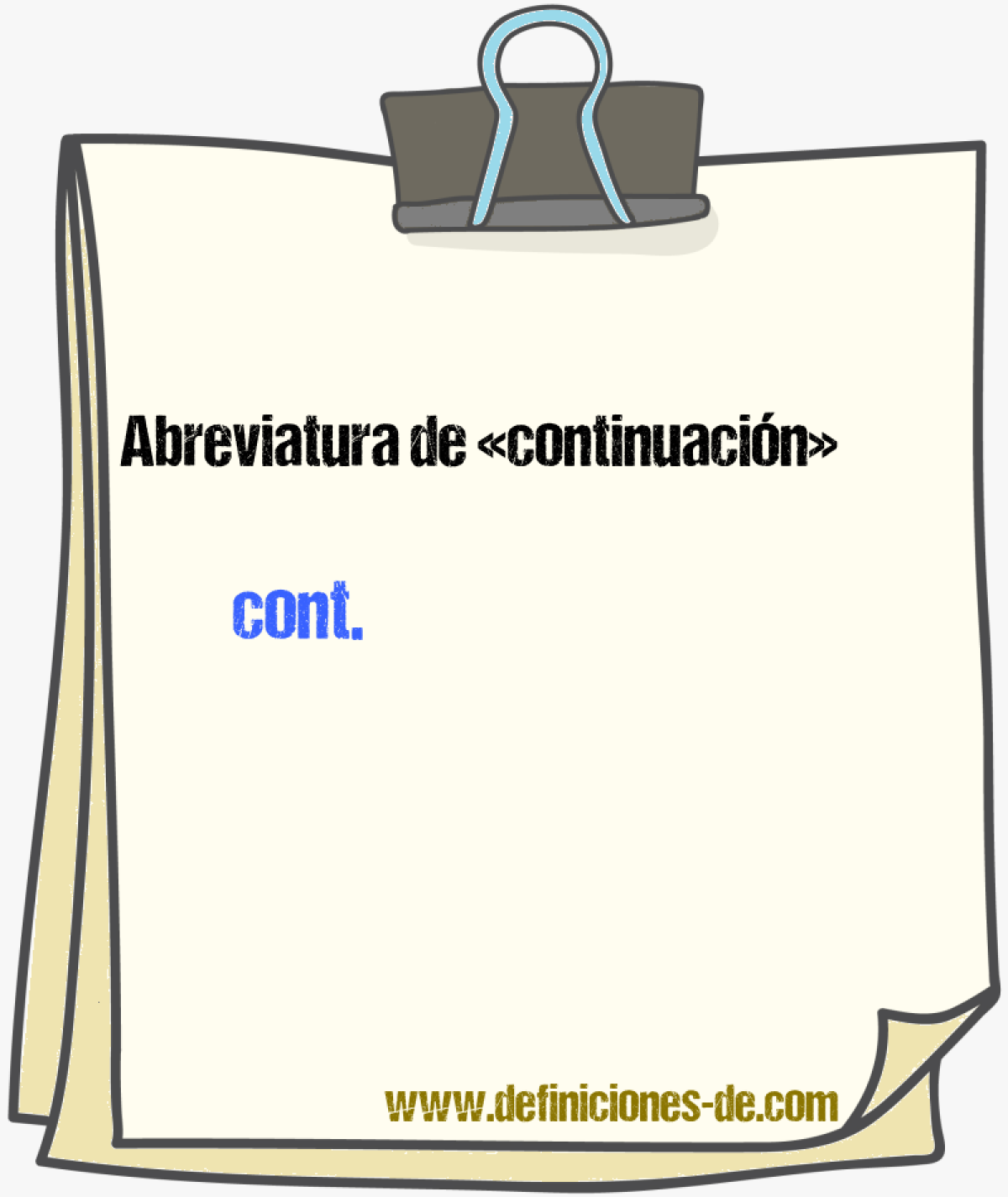 Abreviaturas de continuacin