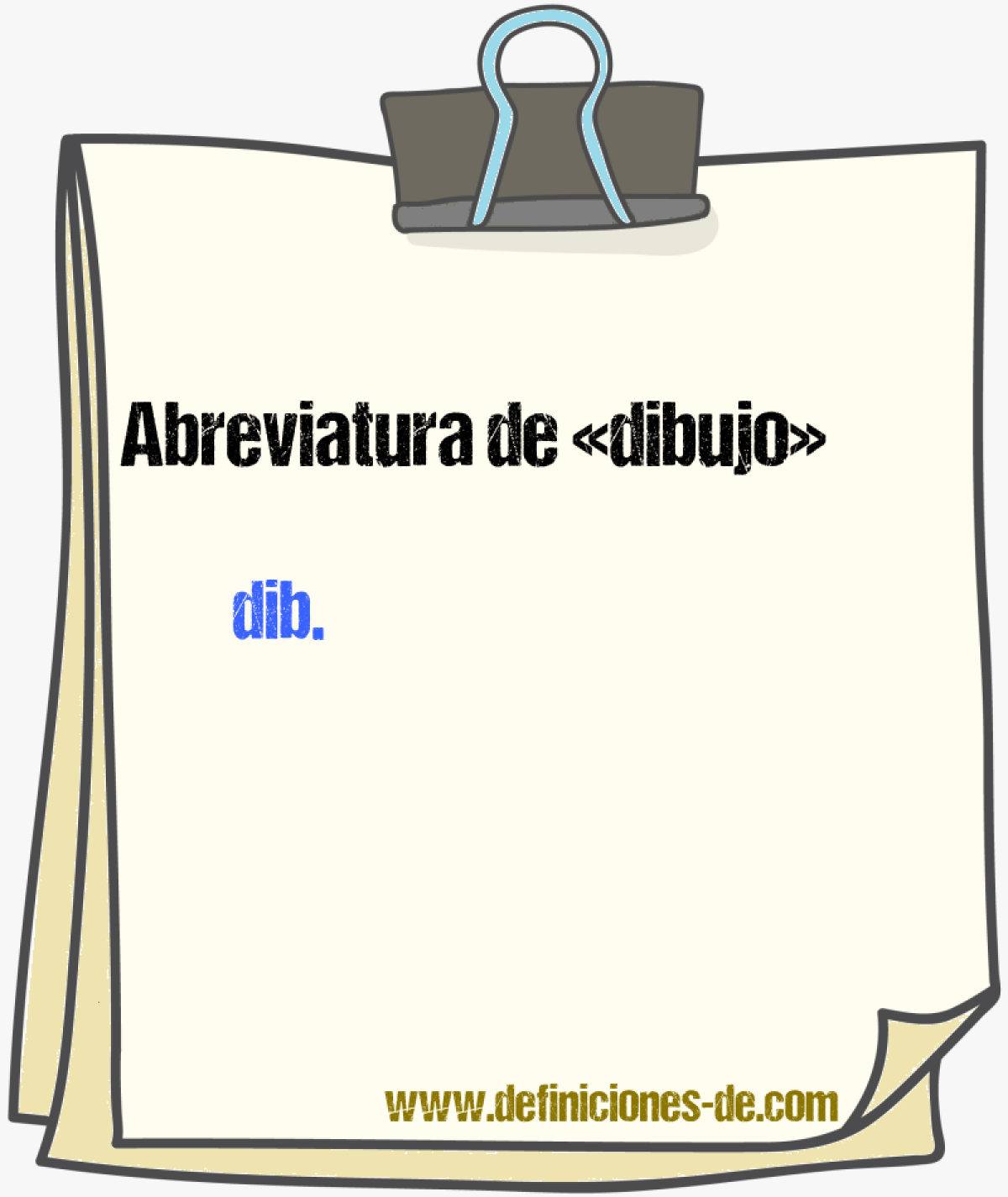 Abreviaturas de dibujo