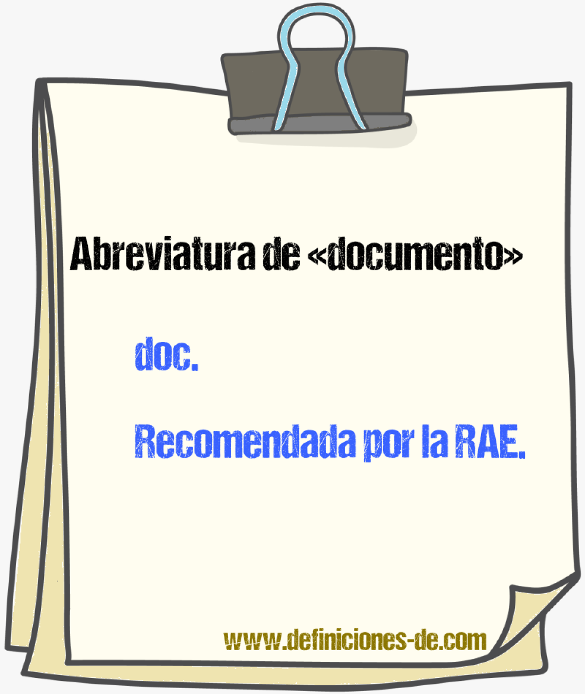 Abreviaturas de documento