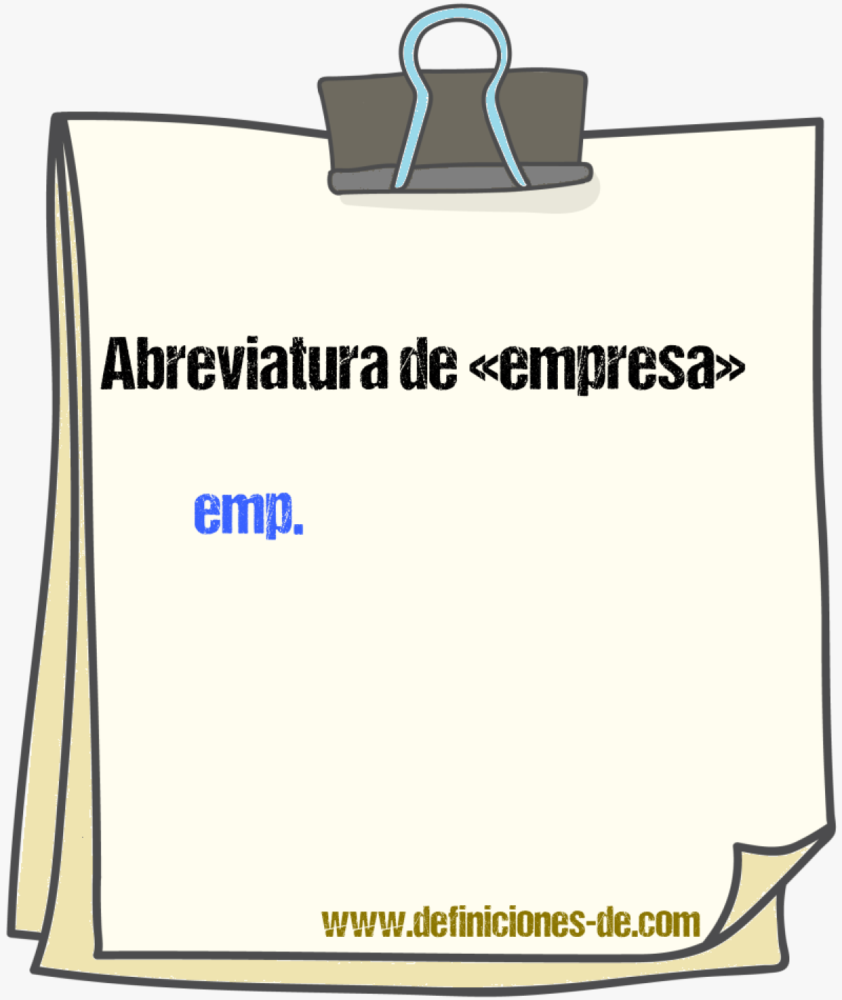 Abreviaturas de empresa