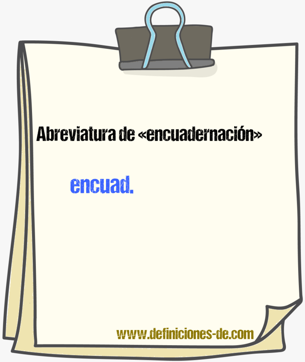 Abreviaturas de encuadernacin