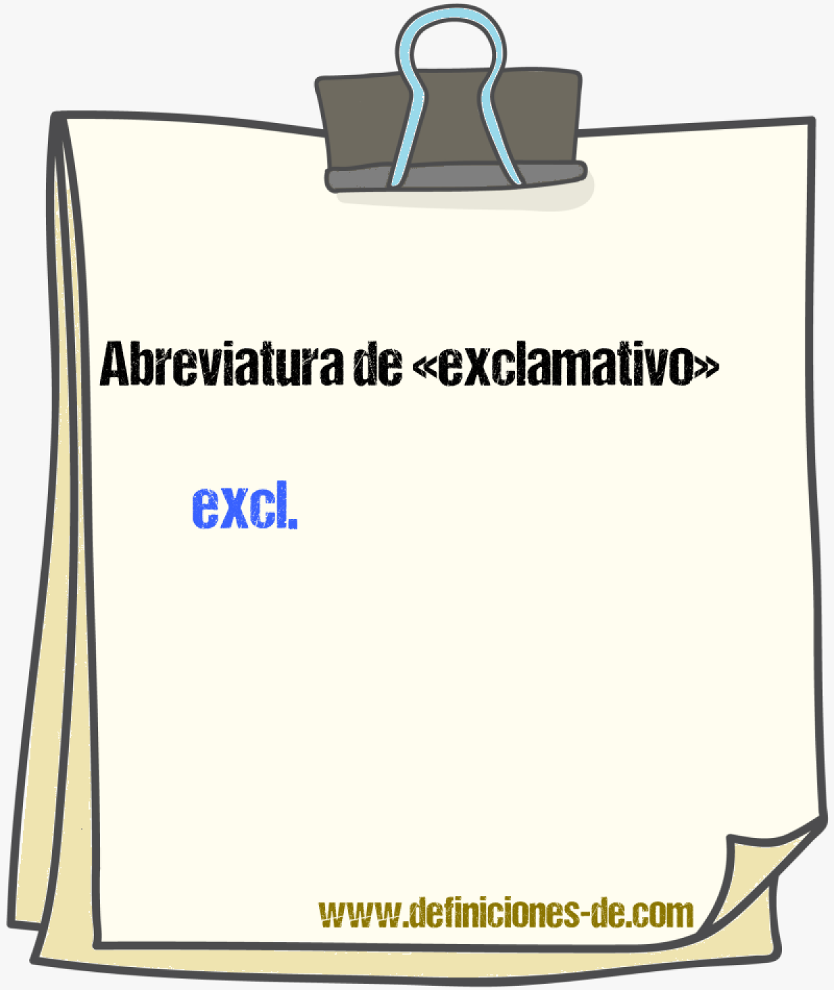 Abreviaturas de exclamativo