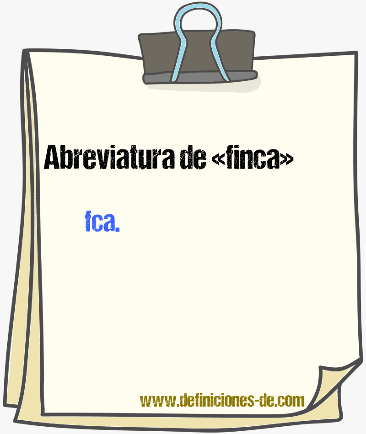 Abreviaturas de finca