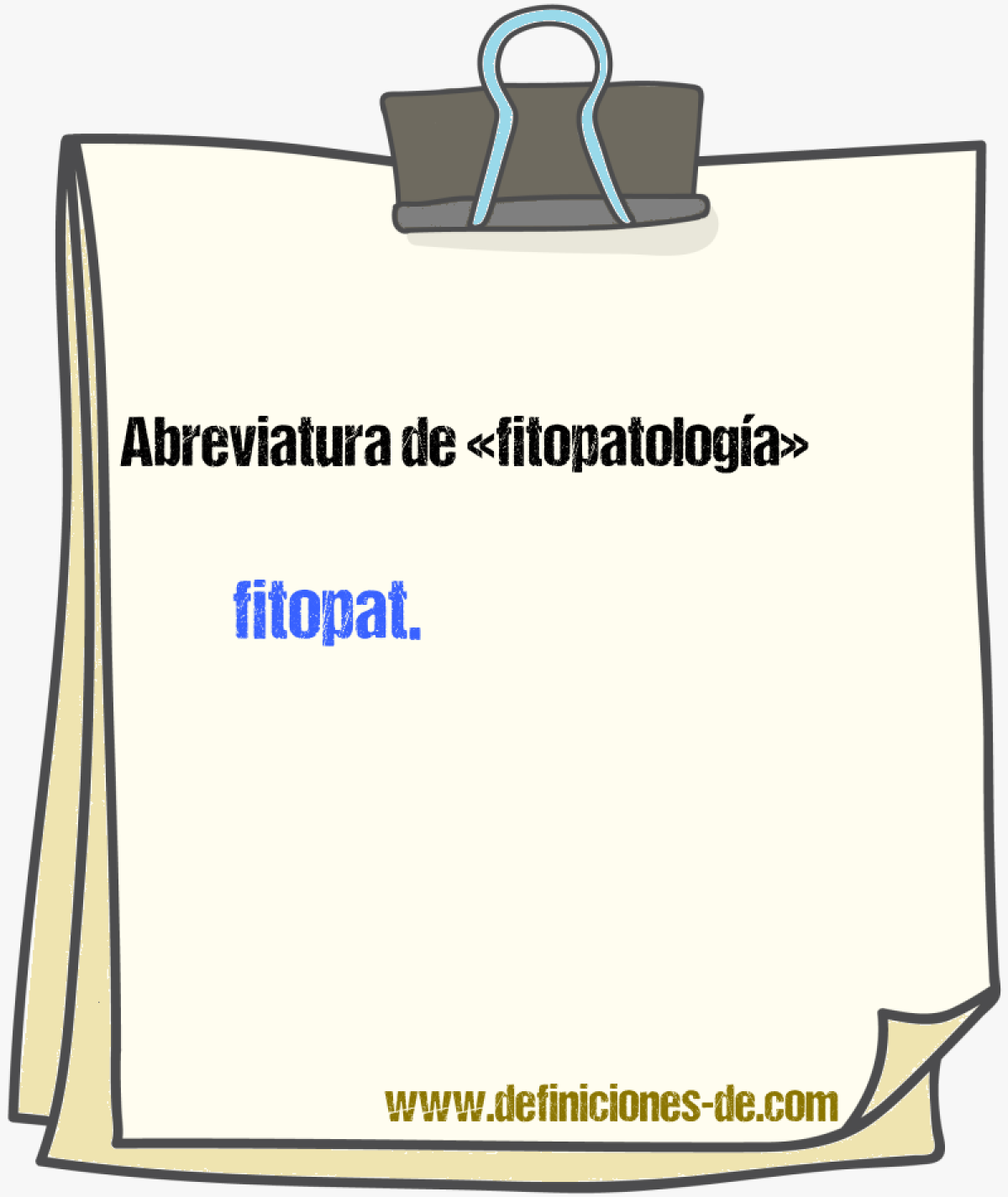 Abreviaturas de fitopatologa