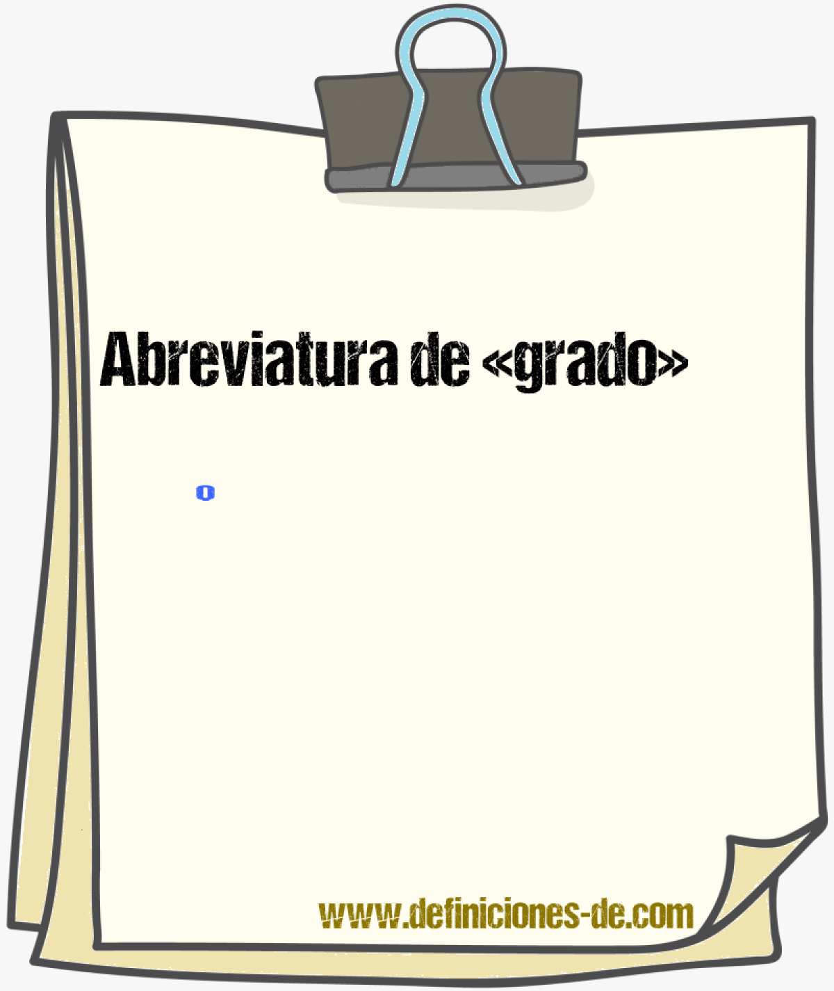 Abreviaturas de grado