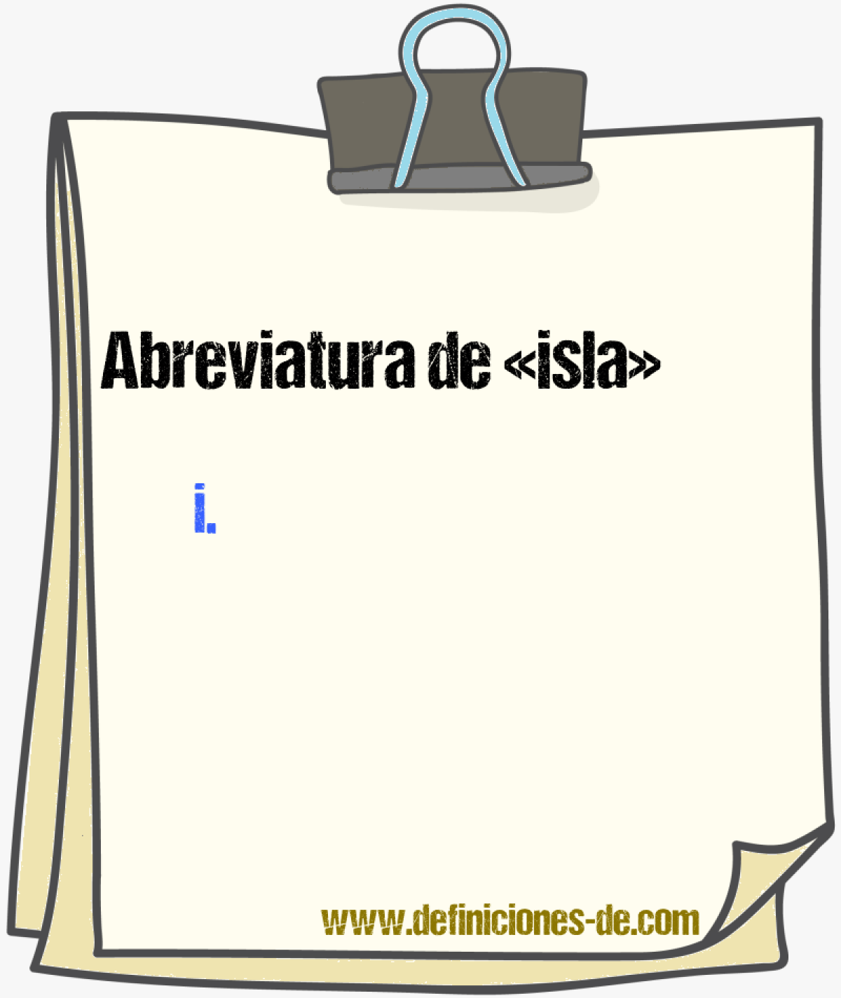 Abreviaturas de isla