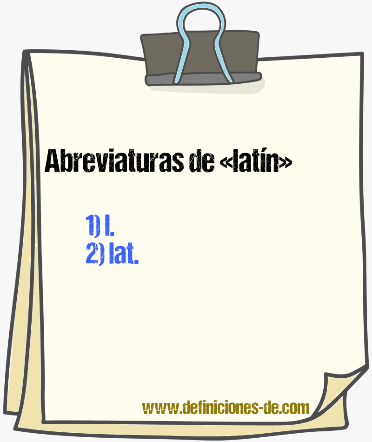 Abreviaturas de latn