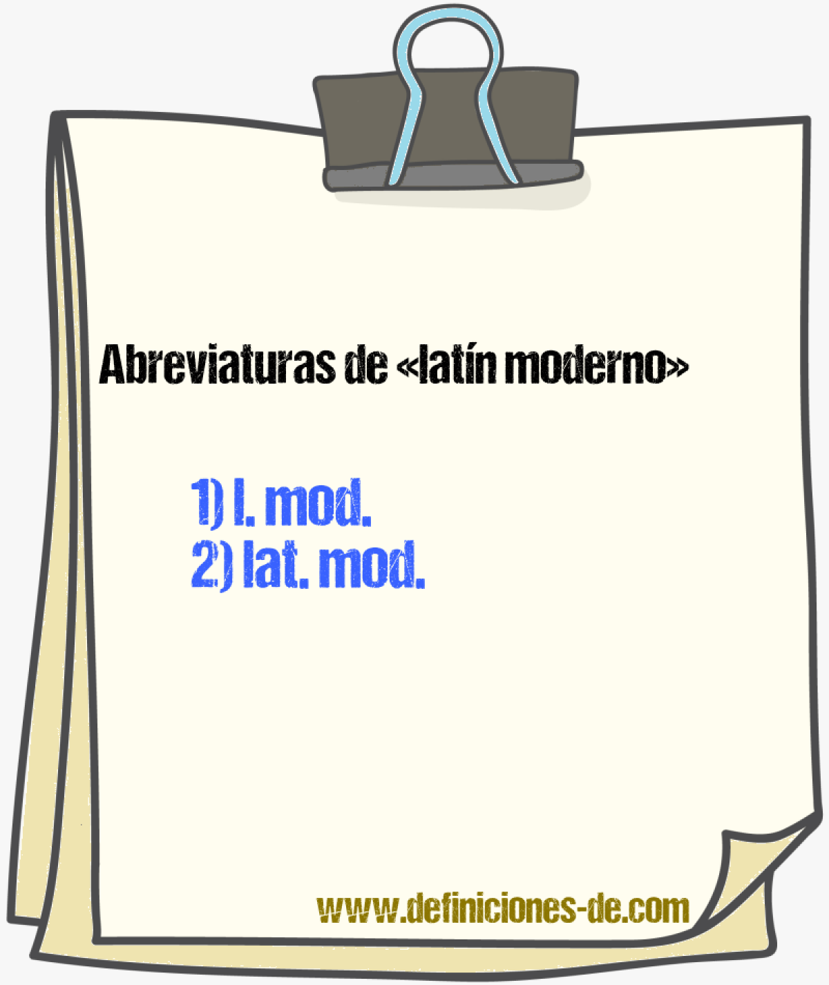 Abreviaturas de latn moderno