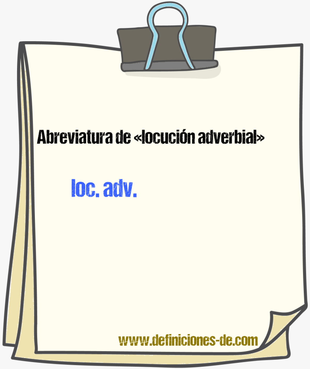 Abreviaturas de locucin adverbial