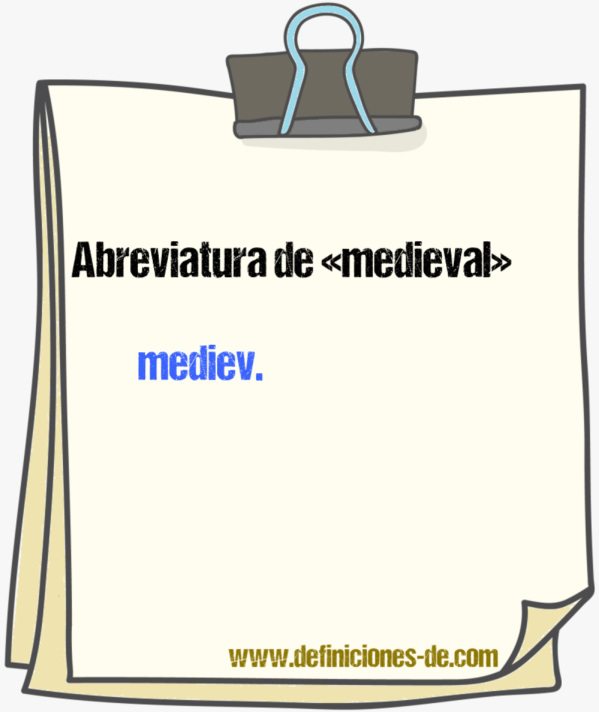 Abreviaturas de medieval