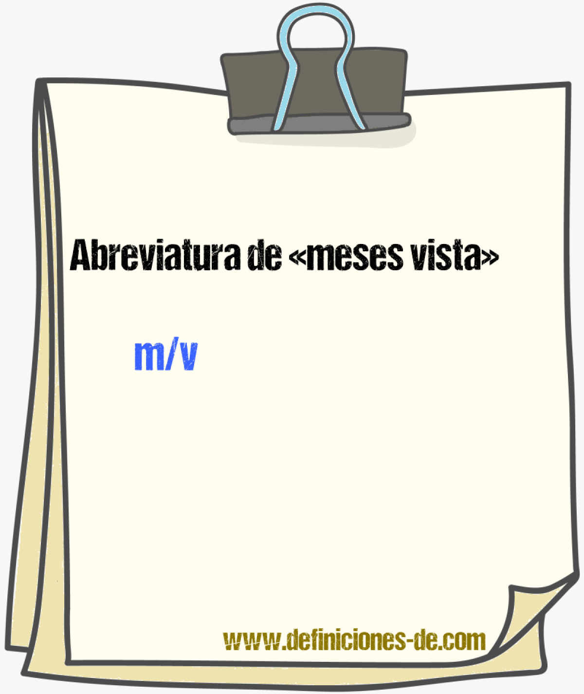 Abreviaturas de meses vista