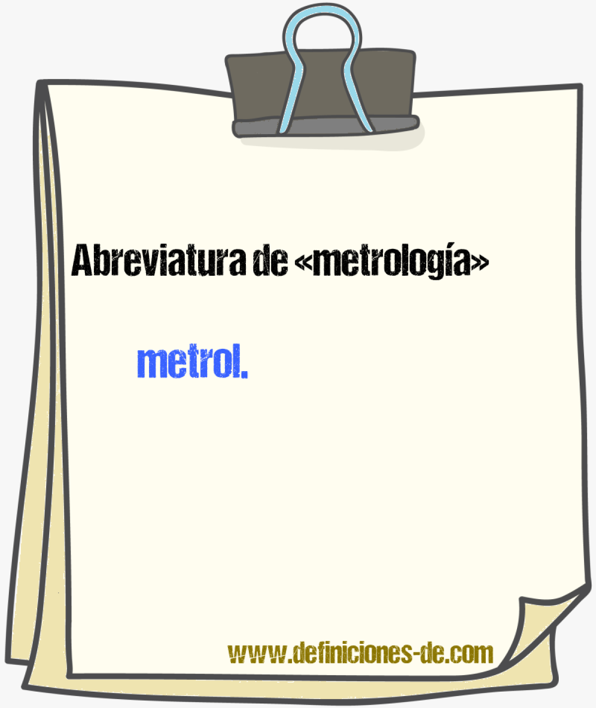 Abreviaturas de metrologa