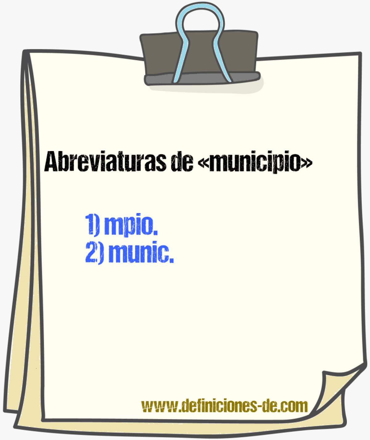 Abreviaturas de municipio