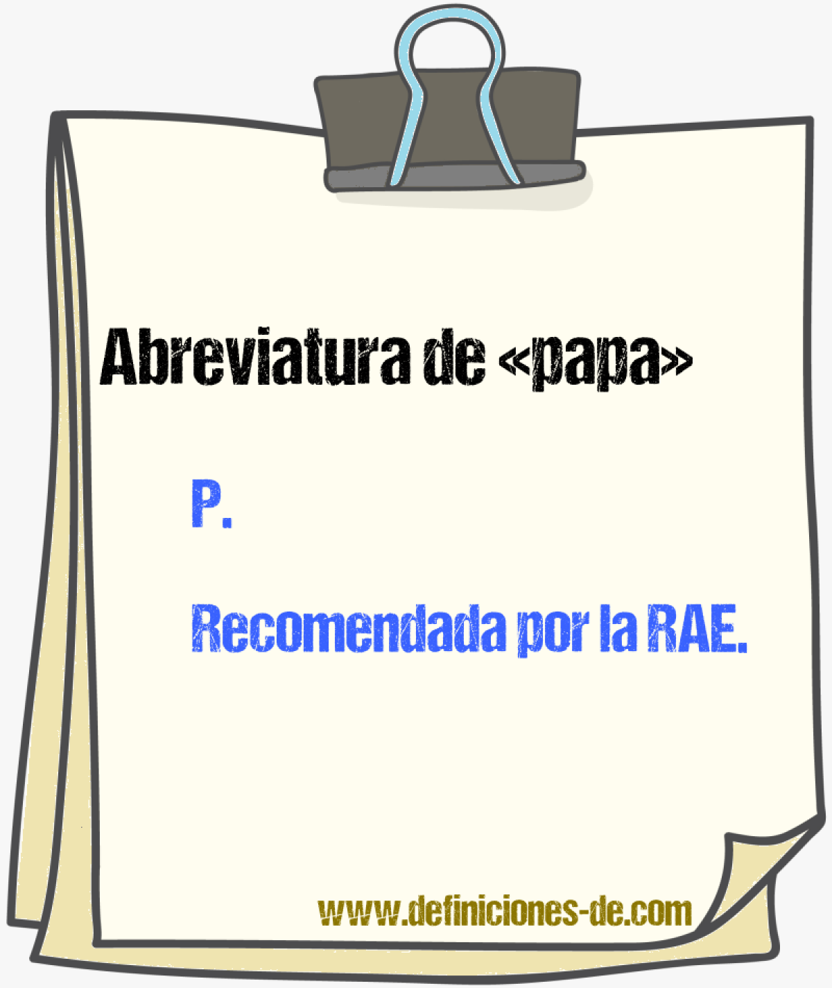 Abreviaturas de papa