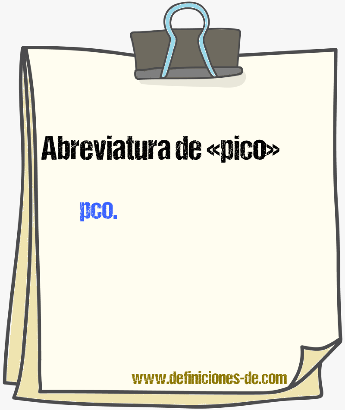 Abreviaturas de pico