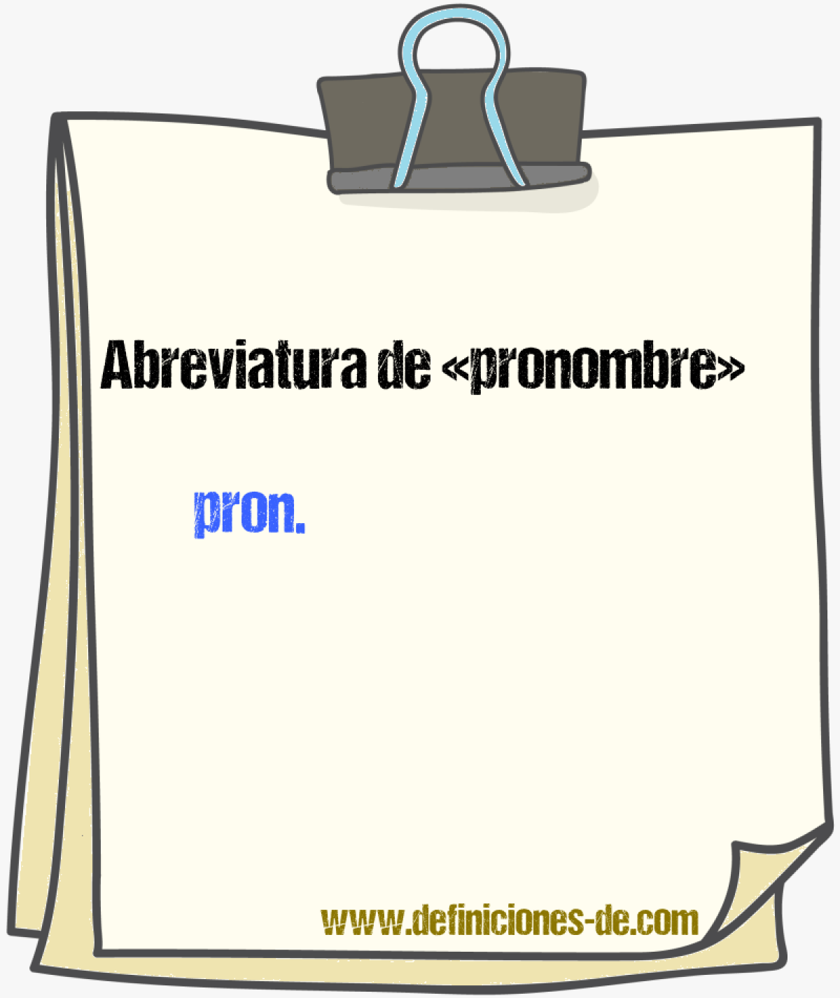 Abreviaturas de pronombre