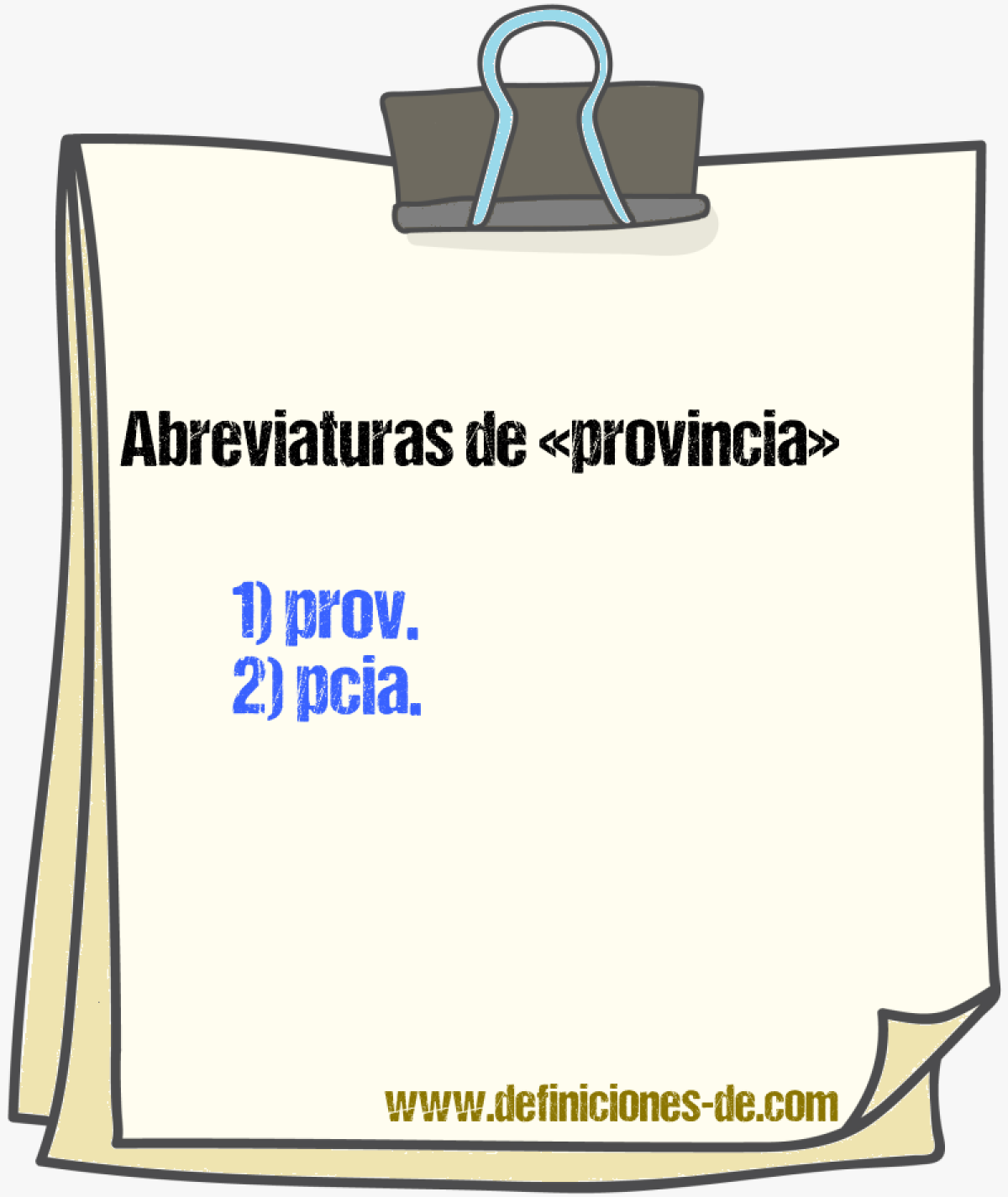 Abreviaturas de provincia