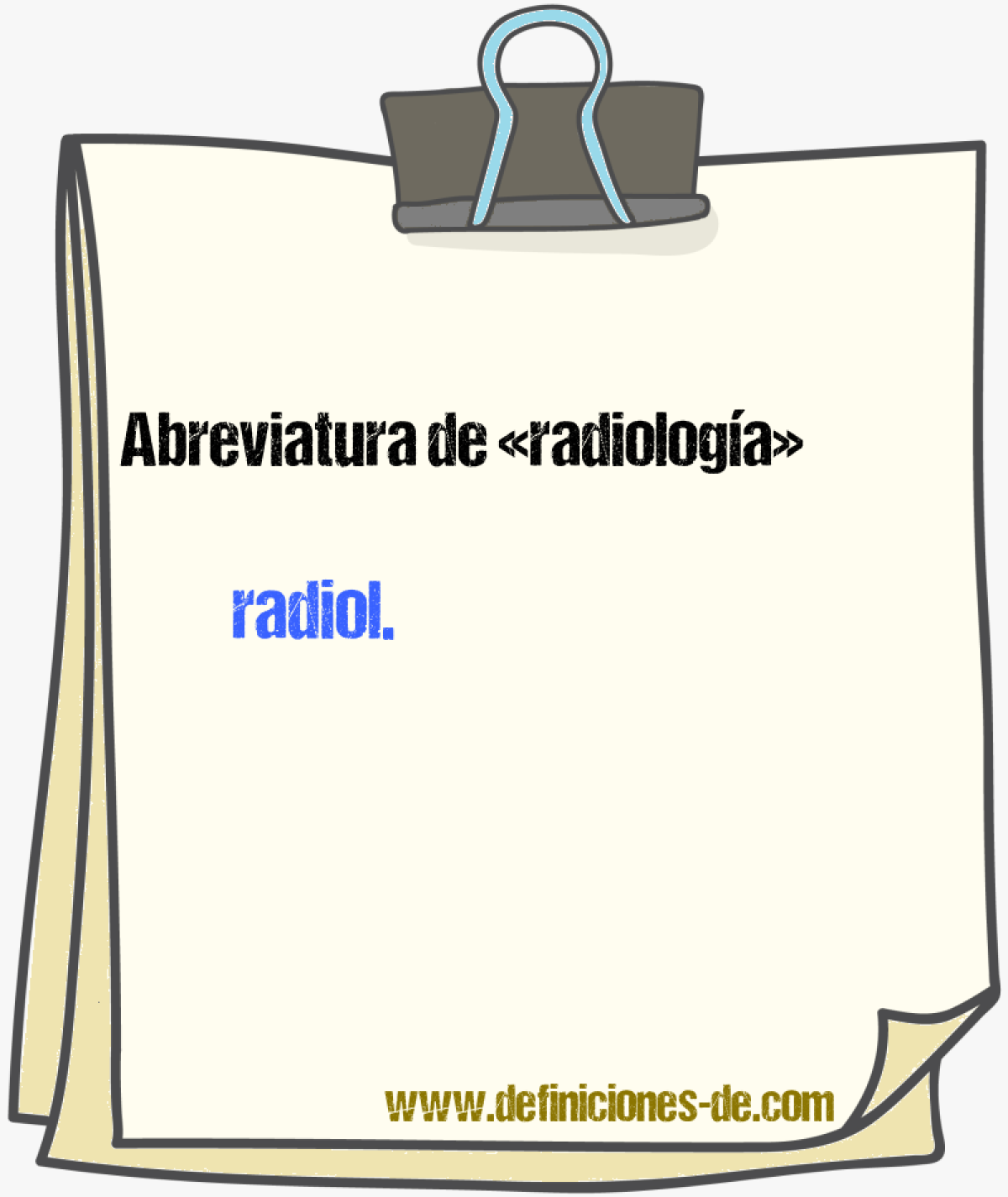 Abreviaturas de radiologa