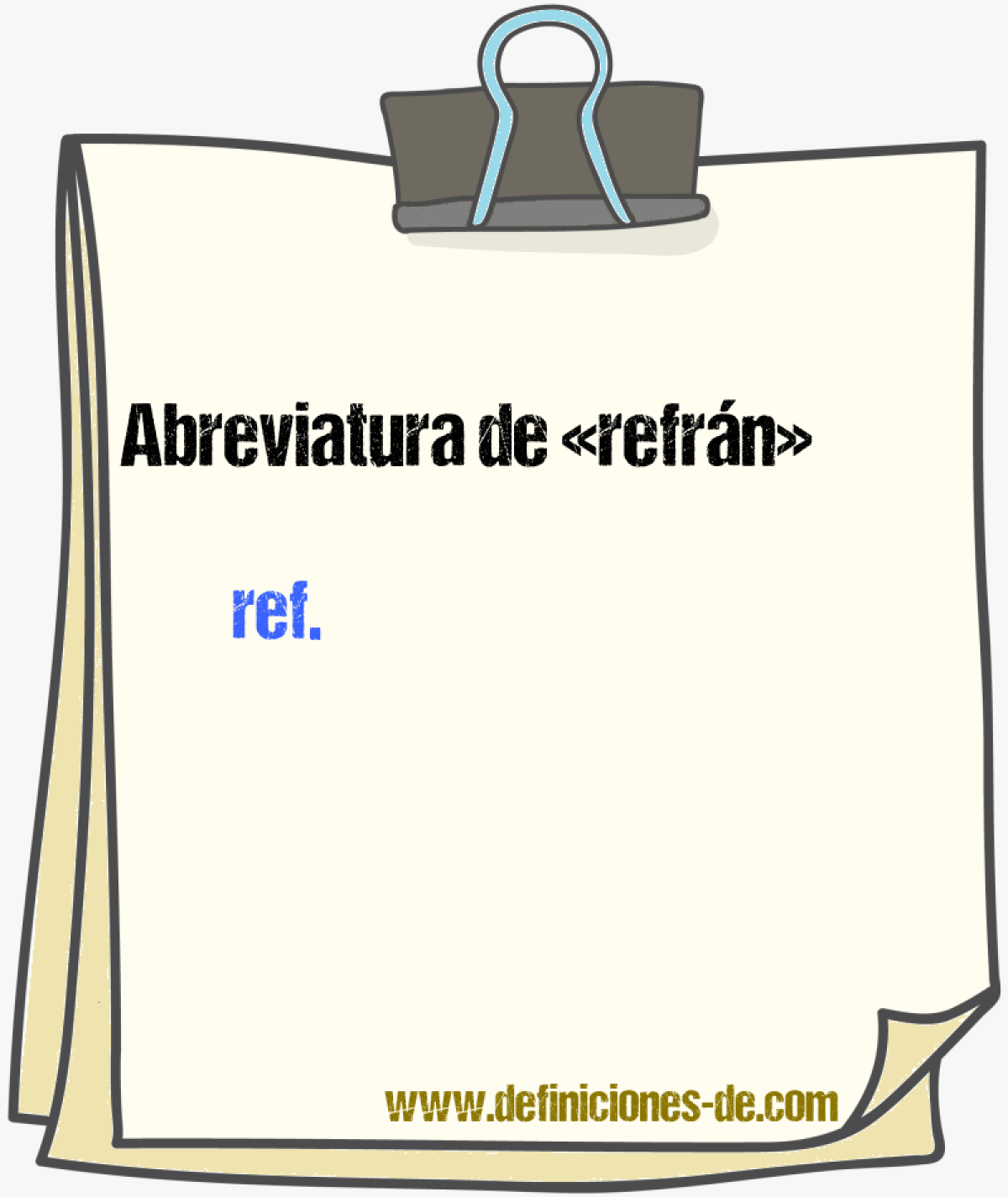 Abreviaturas de refrn