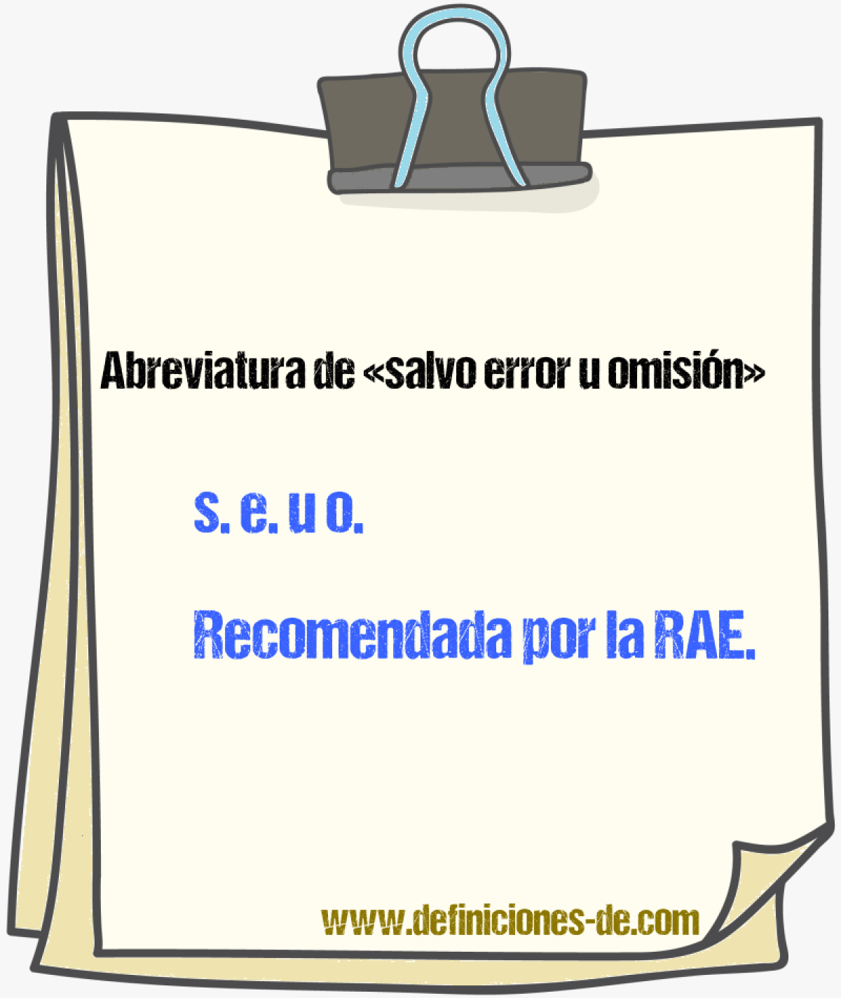 Abreviaturas de salvo error u omisin