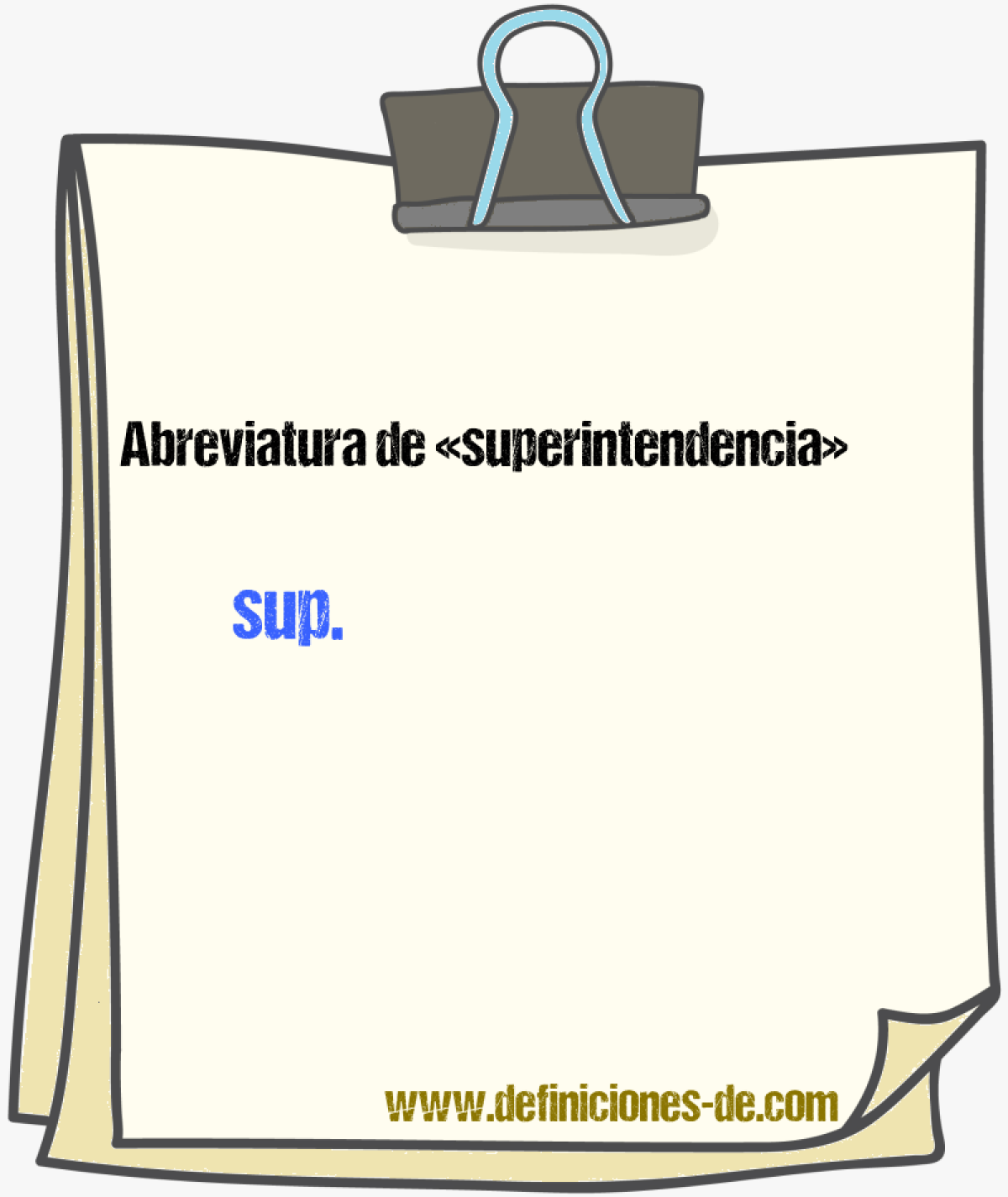 Abreviaturas de superintendencia