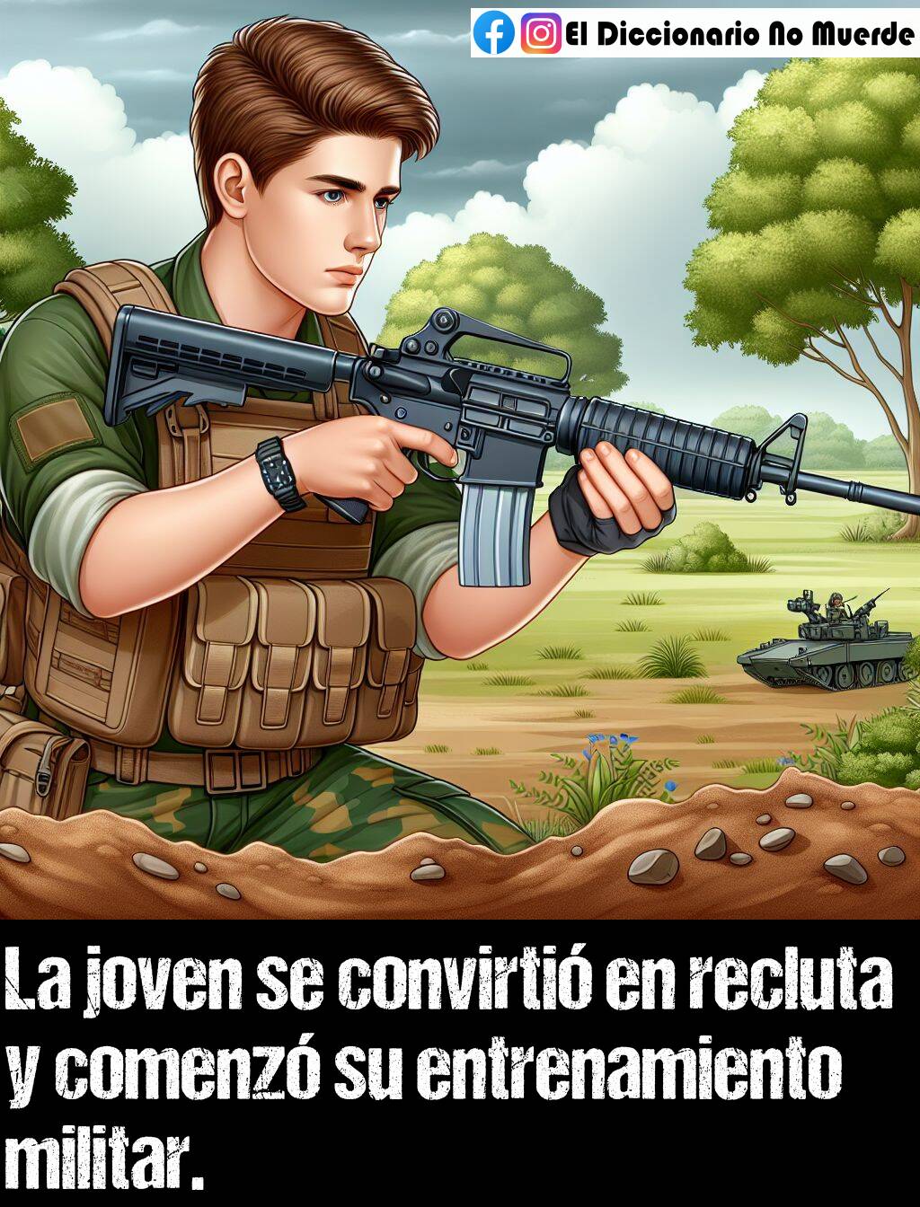 Significado de «militar»