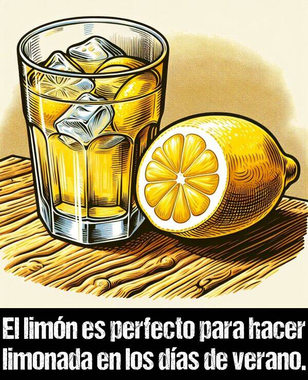 limonada: El limn es perfecto para hacer limonada en los das de verano.