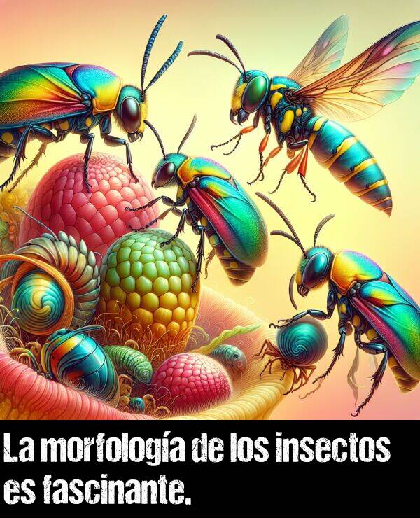 insectos: La morfologa de los insectos es fascinante.