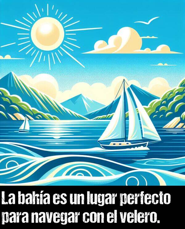 baha: La baha es un lugar perfecto para navegar con el velero.