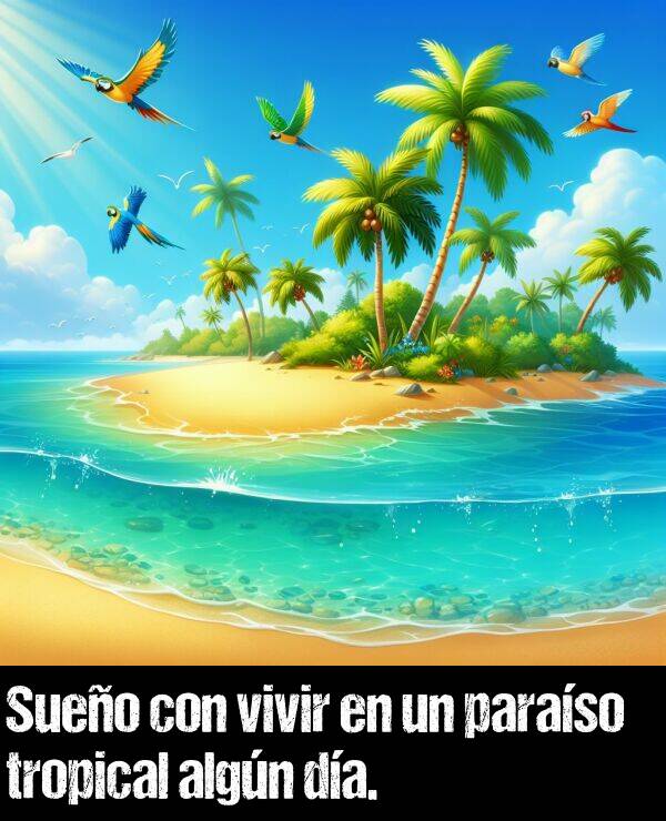 algn: Sueo con vivir en un paraso tropical algn da.