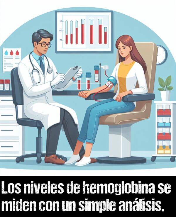 hemoglobina: Los niveles de hemoglobina se miden con un simple anlisis.