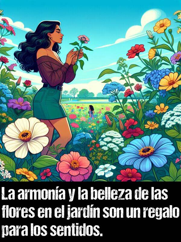 armona: La armona y la belleza de las flores en el jardn son un regalo para los sentidos.