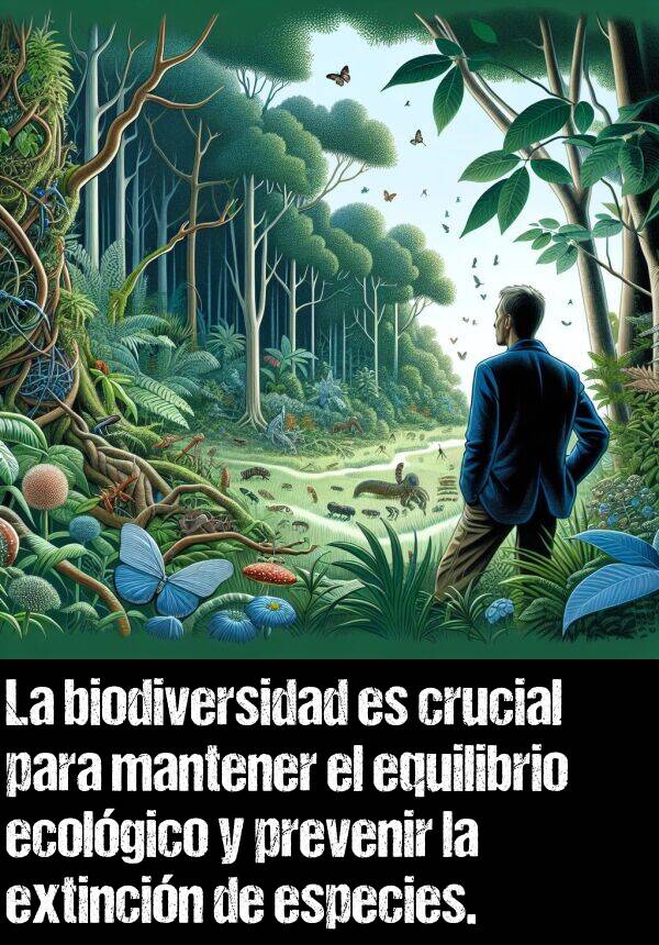 extincin: La biodiversidad es crucial para mantener el equilibrio ecolgico y prevenir la extincin de especies.