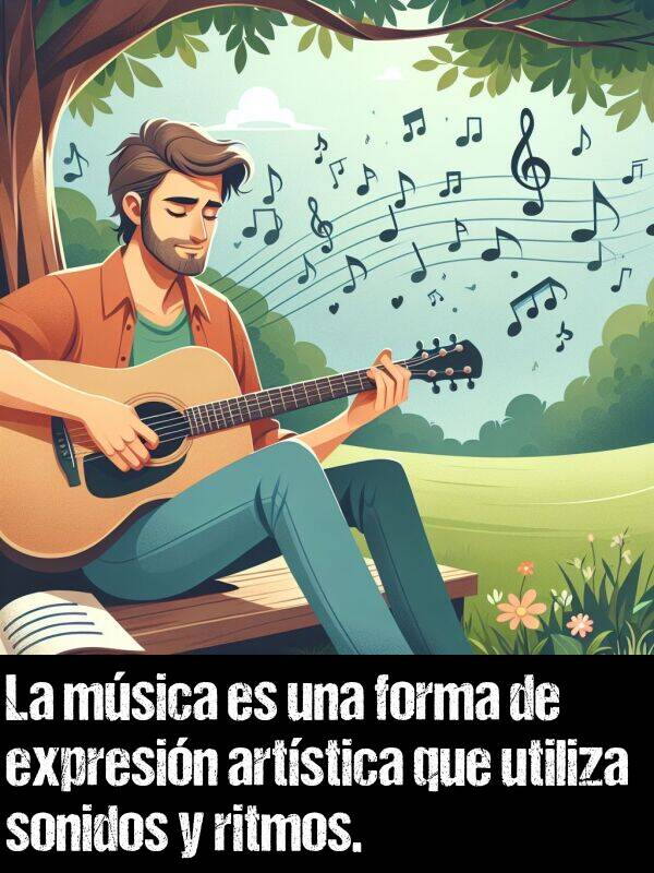 artstica: La msica es una forma de expresin artstica que utiliza sonidos y ritmos.