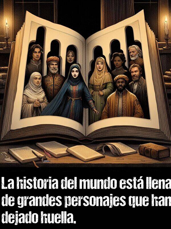 personajes: La historia del mundo est llena de grandes personajes que han dejado huella.
