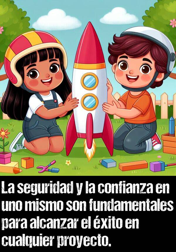 seguridad: La seguridad y la confianza en uno mismo son fundamentales para alcanzar el �xito en cualquier proyecto.