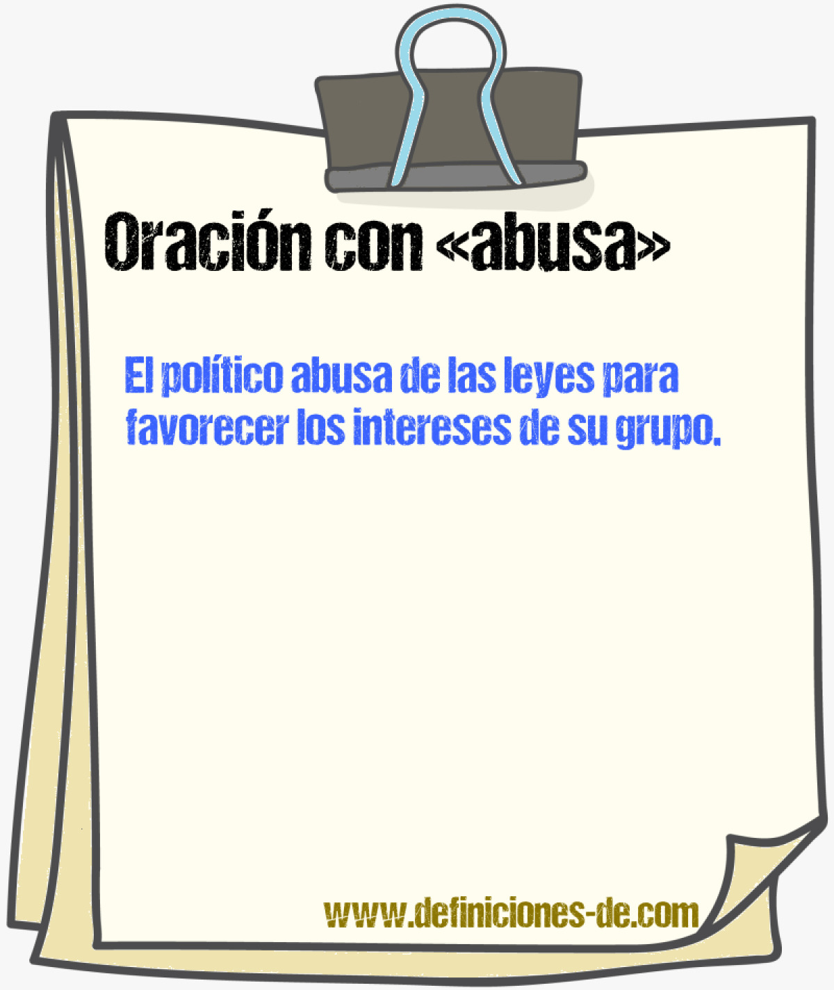 Ejemplos de oraciones con abusa