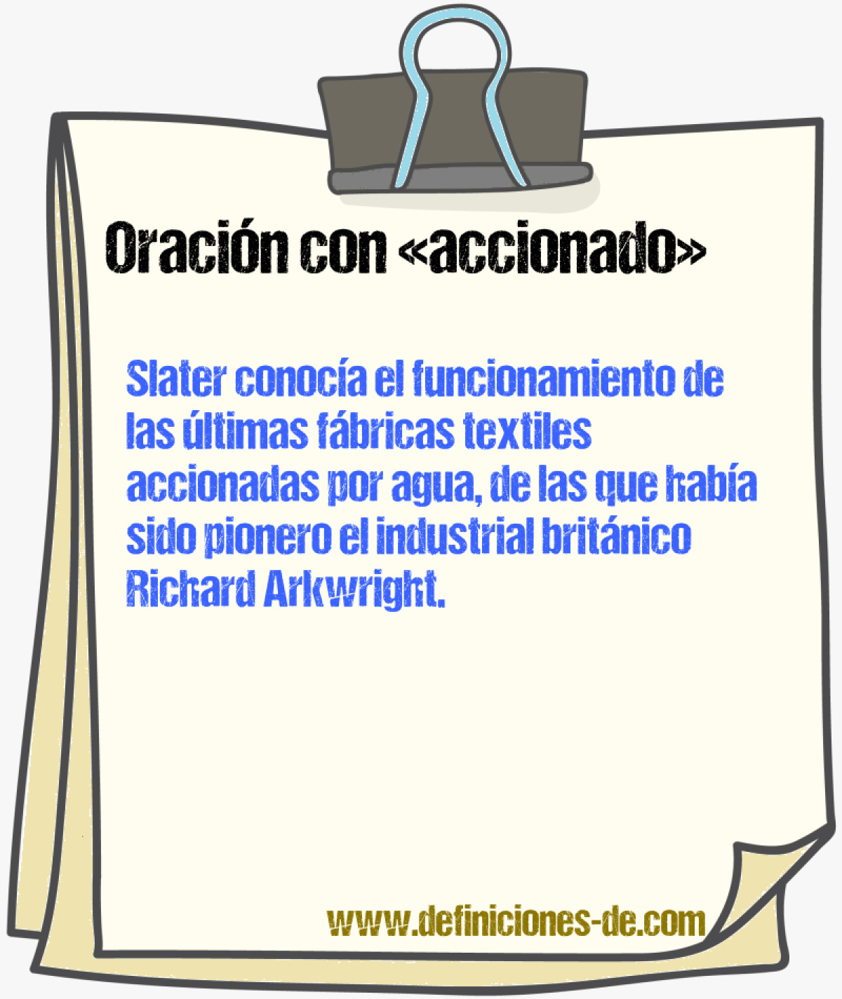 Ejemplos de oraciones con accionado