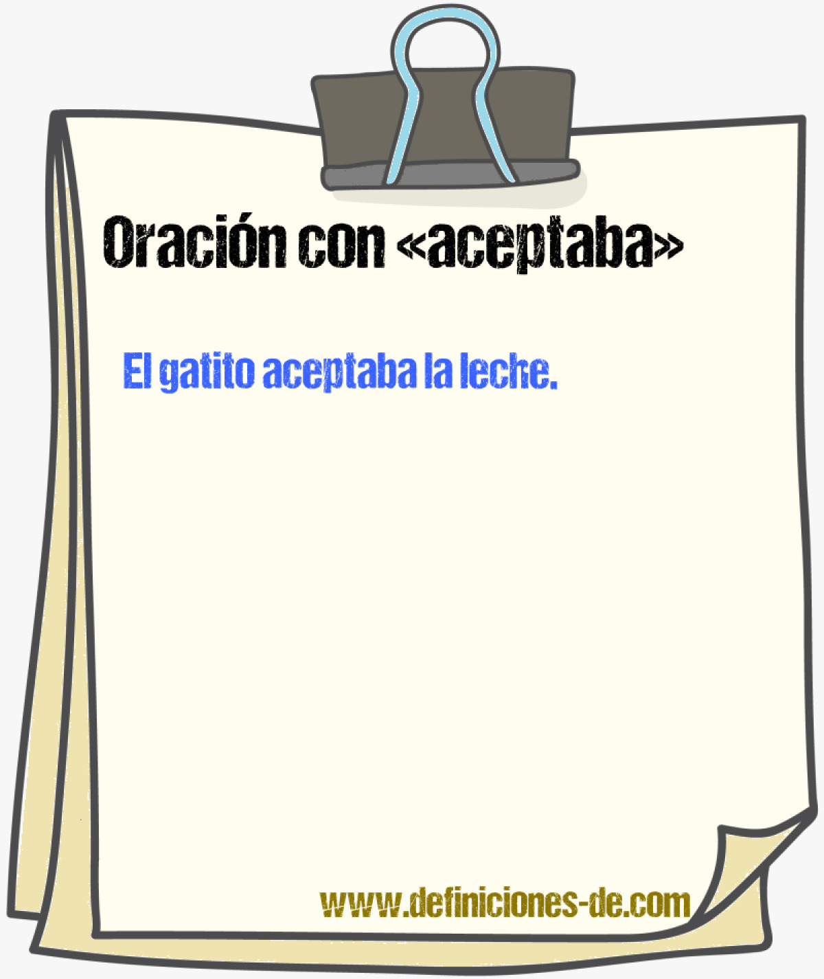 Ejemplos de oraciones con aceptaba