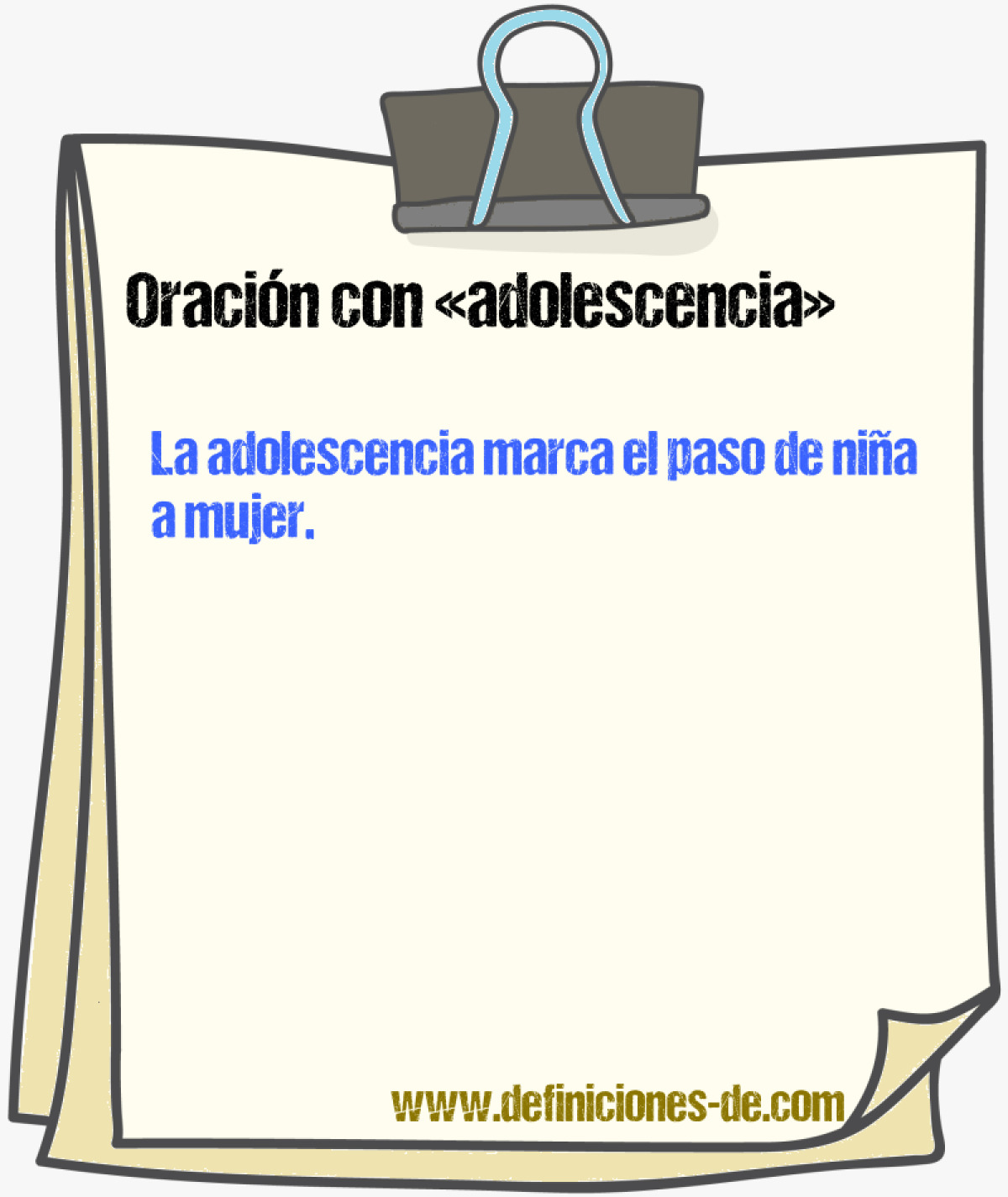 Ejemplos de oraciones con adolescencia