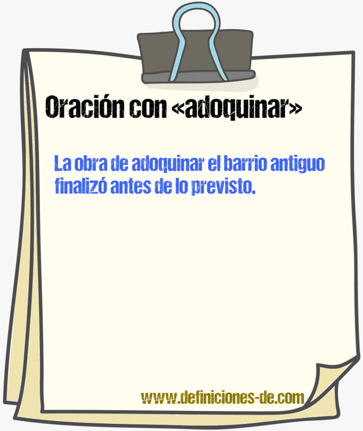 Ejemplos de oraciones con adoquinar
