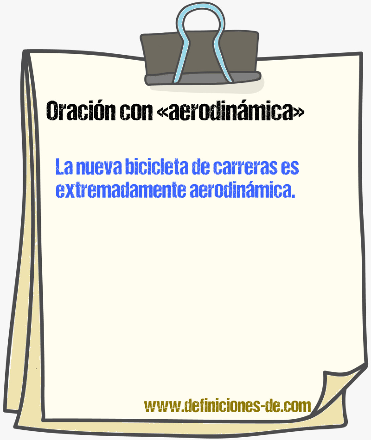 Ejemplos de oraciones con aerodinmica